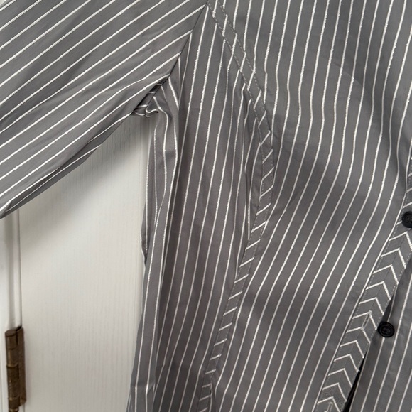 Striped Women’s Button Up Shirt - Picture 4 of 9